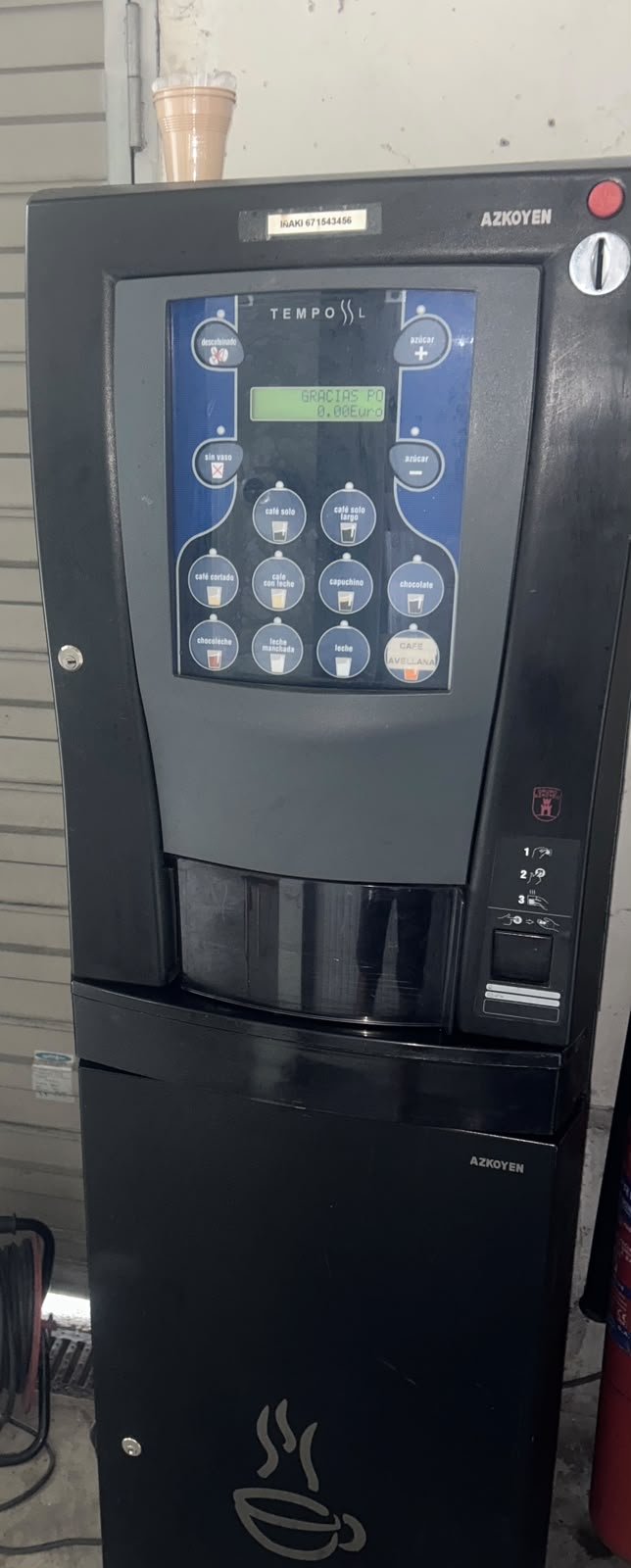 Tercera máquina de café de IDR Navarra Vending
